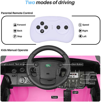 SEGMART Ride-On Car Toys, 12V Battery Powered Electric 4 Trie Kids Toys with Remote Control, S01
