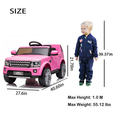 SEGMART Ride-On Car Toys, 12V Battery Powered Electric 4 Trie Kids Toys with Remote Control, S01