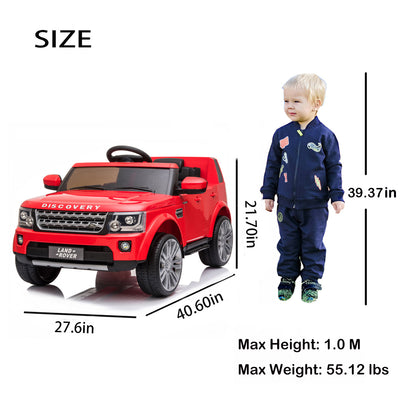 SEGMART Ride-On Car Toys, 12V Battery Powered Electric 4 Trie Kids Toys with Remote Control, S01