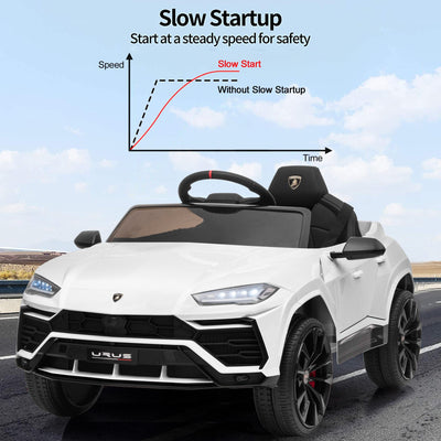 Electric Cars for Kids to Ride, 12V Realistic Lamborghini Kid Electric Ride on Car with Remote Control and MP3 Player, Kids Electric Vehicle with LED Light, Radio, Birthday Gift for Kids, Pink, S7816