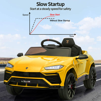 Electric Cars for Kids to Ride, 12V Realistic Lamborghini Kid Electric Ride on Car with Remote Control and MP3 Player, Kids Electric Vehicle with LED Light, Radio, Birthday Gift for Kids, Pink, S7816