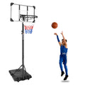Segmart 28" Basketball Hoop Patio 5.8ft-7ft, Indoor Outdoor Portable Basketball Court Stand for Kids & Adults Poolside Swimming Games