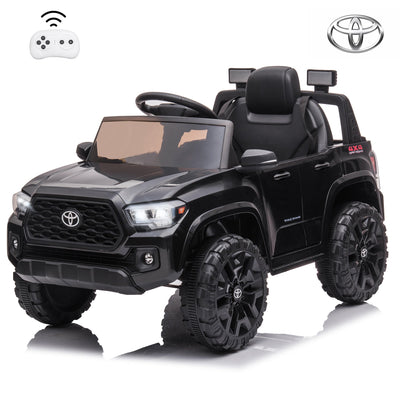 Ride On Kids Truck Car, Segmart Licensed Toyota Tacoma 12 Volt Electric 4 Trie Vehicle with Remote Control, 2 Speeds, 2 LED Headlights, Brakes and Gas Pedal, AUX, Blue, SS2630