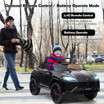 Electric Cars for Kids to Ride, 12V Realistic Lamborghini Kid Electric Ride on Car with Remote Control and MP3 Player, Kids Electric Vehicle with LED Light, Radio, Birthday Gift for Kids, Pink, S7816