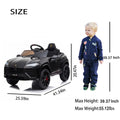 Kids Electric Cars for Backyard, Licensed Lamborghini Ride-on Toy, 12V Rechargeable Battery Electric 4 Wheels Car with Remote Control, Horn, Radio, USB Port, Spring Suspension, LED Light, Blue, SS2461