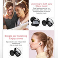 SEGMART Wireless Bluetooth Earbuds, Wireless Earphones with Microphone, Wireless Earbuds for iPhone, True Wireless Earbuds Bluetooth 5.0, IPX5 Waterproof in-Ear Earbuds with Charging Case, H1409