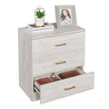 4 of Drawers Nightstand Cabinet, SEGMART Modern MDF Wood Chest Cabinet with Metal Handles, Simple Bedroom Furniture Chest of Drawers, White Finish, S7893