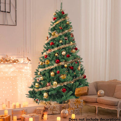 Artificial Christmas Trees, 2022 Upgraded Premium Hinged Christmas Spruce Tree with 1400 Tips, 7.5ft Artificial Christmas Tree with Metal Stand, S9921