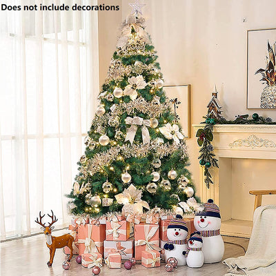 Artificial Christmas Trees, 2022 Upgraded Premium Hinged Christmas Spruce Tree with 1400 Tips, 7.5ft Artificial Christmas Tree with Metal Stand, S9921