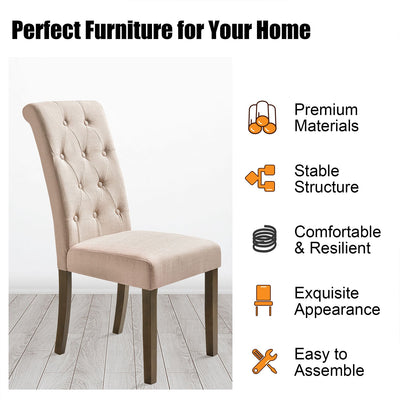 SEGMART Parsons Dining Chairs Set of 2