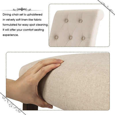 SEGMART Parsons Dining Chairs Set of 2