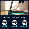 Electric Exercise Treadmills on Sale, SEGMART 2.5hp Motor Smart Folding Treadmill with MP3 Ipad/ Cup Holder, 12 Preset Program, Motorized Running Exercise Equipment for Home, Black, S1430