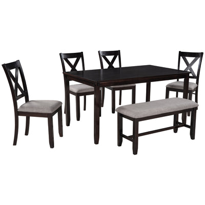 SEGMART 6 Piece Modern Home Dining Table Set