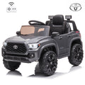 Ride On Kids Truck Car, Segmart Licensed Toyota Tacoma 12 Volt Electric 4 Trie Vehicle with Remote Control, 2 Speeds, 2 LED Headlights, Brakes and Gas Pedal, AUX, Black, SS2610