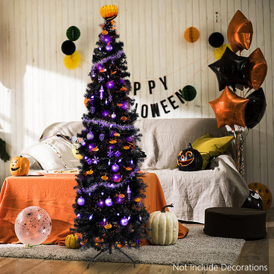 Segmart 7.5Ft Pencil Artificial Christmas Tree, with 1,000 Tips including Solid Metal Legs