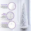 Segmart 7.5Ft Pencil Artificial Christmas Tree, with 1,000 Tips including Solid Metal Legs