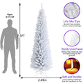 Segmart 7.5Ft Pencil Artificial Christmas Tree, with 1,000 Tips including Solid Metal Legs