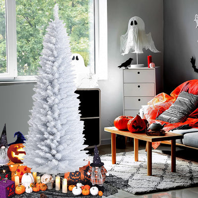 Segmart 7.5Ft Pencil Artificial Christmas Tree, with 1,000 Tips including Solid Metal Legs