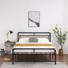 Queen Size Bed Frame with Headboard, Metal Bed Frame with Metal Slat Support, Queen Platform Bed Frame for Adults Kids, Queen Bed Frame No Box Spring Needed, 83"Lx61"Wx40.83"H, Max Hold 661LBS, L