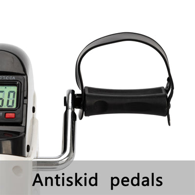 Mini Pedal Exercise Bike, Portable Mini Pedal Exerciser for Legs and Arms, Indoor Under Desk Cycle Pedal Bike with LCD Display, Adjustable Resistance, Home Use Feet Trainer Exercise Equipment, L6386