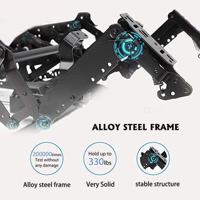 Recliner Chair for Psychotherapy Room, Single PU Leather Massage Chair with Remote Control, Ergonomic Rocking Function Recliner Lounge w/Padded Seat Backrest, for Home, Living Room, S12571