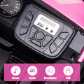 12V Ride on Car for Kids, Battery Powered Kids Off-Road UTV with Suspension, Pink Electric Vehicles with Remote Control, Ride on Truck with LED Lights, MP3/USB Port, Radio, LL844