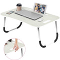 SEGMART Laptop Desk for Bed, Foldable Bed Tray Portable Lap Desks for Adults Kids, Wood, Q06