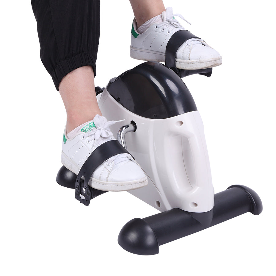 Mini Pedal Exercise Bike, Portable Mini Pedal Exerciser for Legs and Arms, Indoor Under Desk Cycle Pedal Bike with LCD Display, Adjustable Resistance, Home Use Feet Trainer Exercise Equipment, L6386