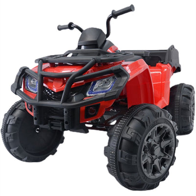 Electric Cars for Kids to Ride, Powered 12V Ride on Toys with Remote Control, ATV Quad Ride on Cars for Boys Girls, 3 Speeds Ride on ATV with LED Lights, AUX Jack, Radio, L234