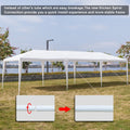 Outdoor Party Tent with 7 Side Walls, 10' x 30' White Backyard Tent for Outside, 2021 Upgraded Patio Gazebo Sunshade Shelter, Outdoor Wedding Canopy Tent for Parties Garden Pool, L2343