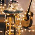 LED Star String Lights, 19.68FT 40LED String Lights Indoor/Outdoor Waterproof Decorative Light, Battery Operated Fairy String Lights for Bedroom, Garden, Christmas Tree, Wedding, Warm White, L