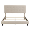 SEGMART Upholstered Platform Queen Bed Frame