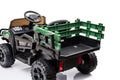 RIDE ON CARS WITH TRAILER 12V KIDS RIDE ON TRUCK KIDS CARS WITH REMOTE CONTROL BATTERY POWERED TOY TRACTOR WITH TRAIL