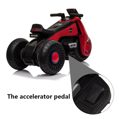Segmart® Red 6V/4.5Ah Dirt Bike for Boys and Girls, 3-7 Years Old