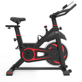 Indoor Cycling Bike, Smooth Belt Drive Stationary Exercise Bike, Bicycle Stationary Bike with Bottle Holder and Comfortable Seat Cushion for Home Cardio Gym Workout, I7866