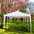 Outdoor Party Tent with 7 Side Walls, 10' x 30' White Backyard Tent for Outside, 2021 Upgraded Patio Gazebo Sunshade Shelter, Outdoor Wedding Canopy Tent for Parties Garden Pool, L2343
