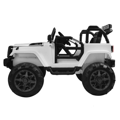Segmart® White Electric Vehicles Ride on Truck W/Light