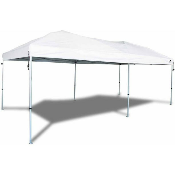 Gazebo Tent for Outside, 10' x 30' Patio Canopy Tent with 5 Side Walls, Heavy Duty Outdoor Party Wedding Tent, Portable Shade Folding Canopy - UV Coated, Waterproof Gazebo Tent, White, L1330