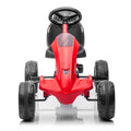 Red Go Kart, Powered Ride On Pedal Go Kart, Kids' Pedal Cars for Outdoor, Racer Pedal Car with Anti-slip Tires, Racer Bicycle with Adjustable Seat for Boys & Girls, L2530