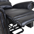 Lift Chair Recliner with Remote Control, Black PU Leather Power Lift Recliner Chair for elderly, Heavy Duty Electric Lift Chair Recliners Sofa Lounge Chair for Living Room, 300 lb Capacity, L3640