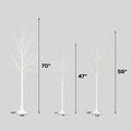 SEGMART 4FT 5 FT 6FT Pre-Lit Christmas Tree with Lights, 3 Piece Lighted LED Birch Christmas Tree, Lighted Tree and Branches for Festival, Wedding, Party, S05