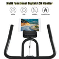 Stationary Exercises Bikes, Indoor Stationary Cycling Bike, Smooth Belt Drive Exercise Bike with LCD monitor, Bottle Holder, Adjustable Seat Bicycle Stationary Bike for Home Cardio Gym Workout, L5367