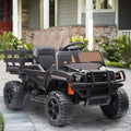 RIDE ON CARS WITH TRAILER 12V KIDS RIDE ON TRUCK KIDS CARS WITH REMOTE CONTROL BATTERY POWERED TOY TRACTOR WITH TRAIL
