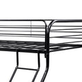 Bunk Beds for Kids, UHOMEPRO Twin over Full Bunk Bed, Heavy Duty Black Metal Bunk Bed Twin over Full with Ladder/Safety Rail for Boys Girls, Twin over Full Bunk Bed for Bedroom/Dorm, CL797