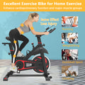 Segmart Indoor Exercise Bike, Professional Stationary Cycling Bike with LCD Monitor, Bottle Holder, Smooth Belt Drive Cycling Bike, Adjustable Seat Bicycle Stationary Bike for Home Cardio Gym Workout, L5396
