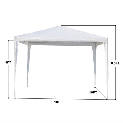2022 Upgraded Outdoor 10 x10 ft Canopy Tent, SEGMART Waterproof Party Wedding Tent with 3 Removable Sidewalls, Foldable UV Protection Gazebo Tent for Party Events Beach BBQ Pavilion, B1755