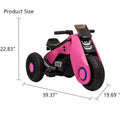 Electric Motorcycle for Girls, Ride on Motorcycle for Kids, 6V Battery Powered Motorbike Tricycle Toy, Double Drive Toy for 2-6 Years Old Children, Boys Girls Birthday Christmas Gift, L2868