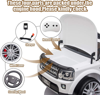 Segmart®Official Licensed Red Land Rover Kids Cars 12v Kids Toys With R/c Parental Remote