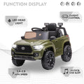 Ride on Cars for Boys, Licensed Toyota Tacoma 12V Electric Ride on Cars with Remote Control, Green Motorized Vehicles Ride on Truck with Headlights/Music Player for 3 to 5 YO, LLL3188