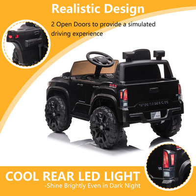Ride on Toys for Kids, 12V Licensed Toyota Tacoma Ride on Cars with Remote Control, Motorized Vehicles Ride on Truck with Lights/Music, Black Battery Powered Ride on Cars for Boys 3 to 5 YO, LLL3129